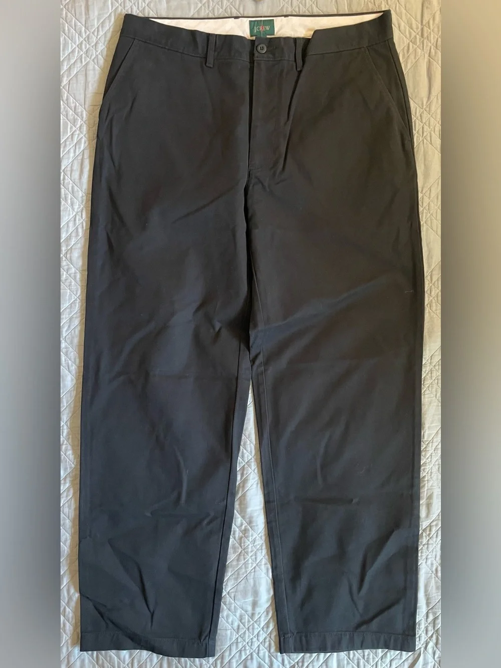 J. CREW Classic chino pant in Black Size 35/32 NWT $98 BE611